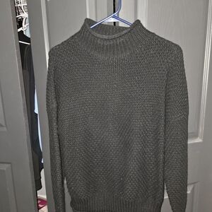 Ladies Black Mock Sweater